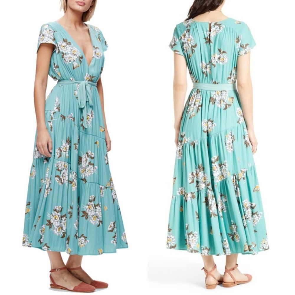 Free People All I Got Maxi Dress C: Botanic Combo